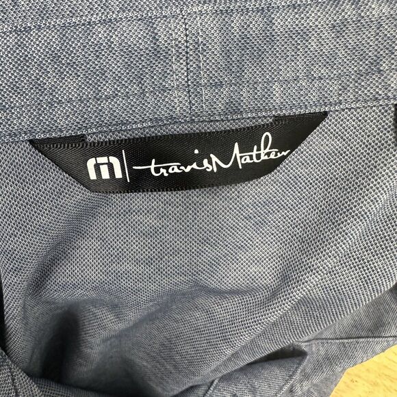 Travis Mathew Men's Size XL Gray Pima Cotton Blend Polo Shirt Casual Short Sleev - Picture 7 of 12